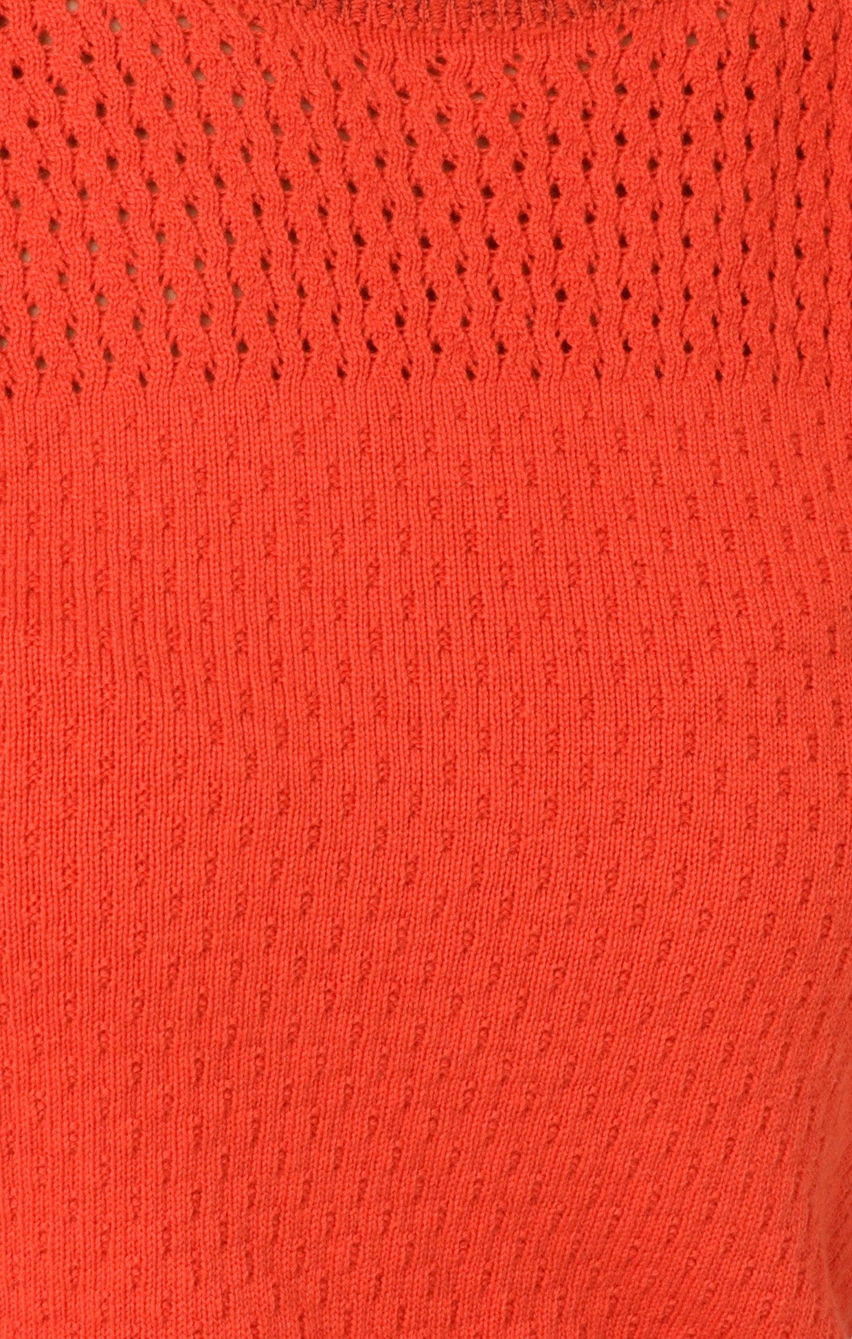 Knitwear 3/4 SLEEVE RIPPLE KNIT TOP IN BURNT ORANGE