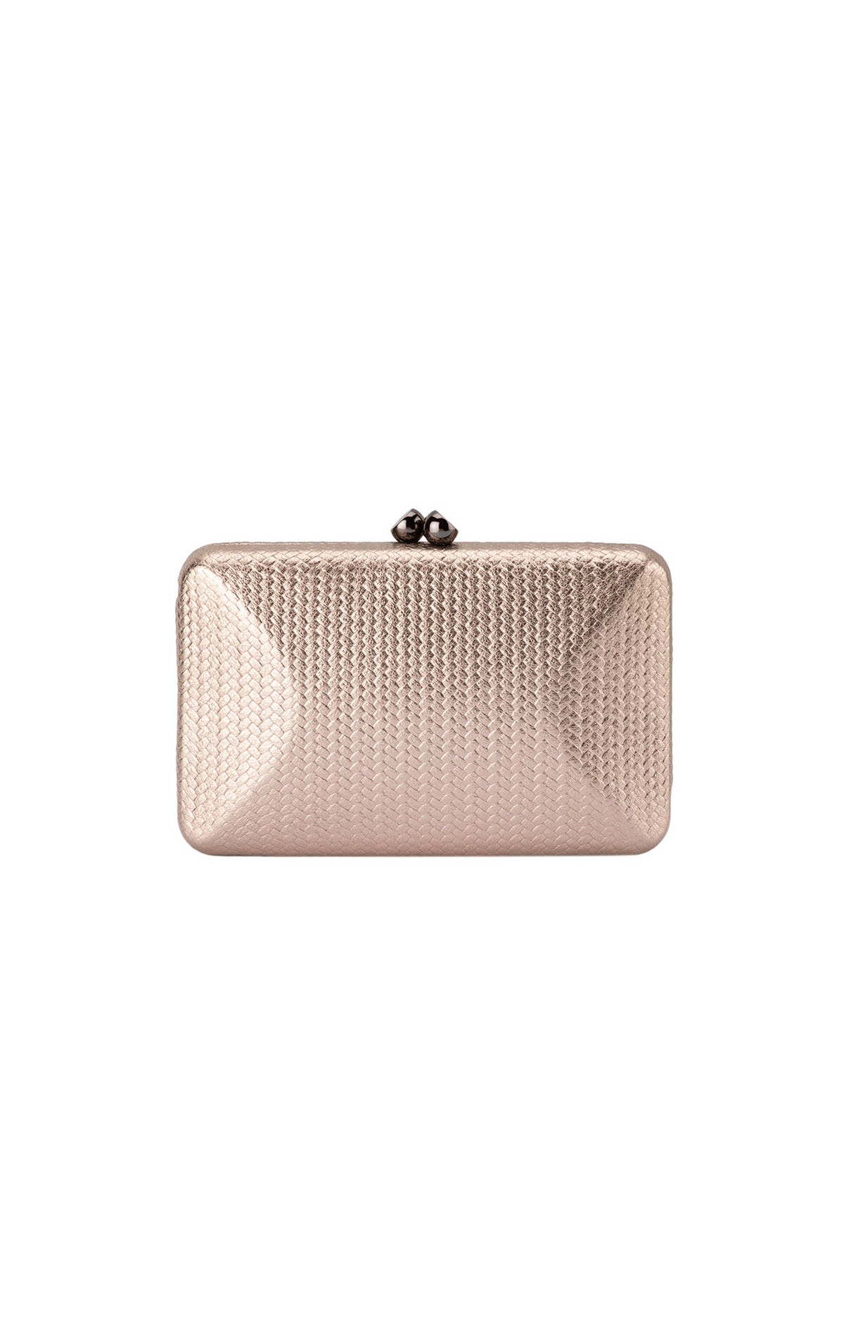 CHICA EMBOSSED CLUTCH IN BRONZE