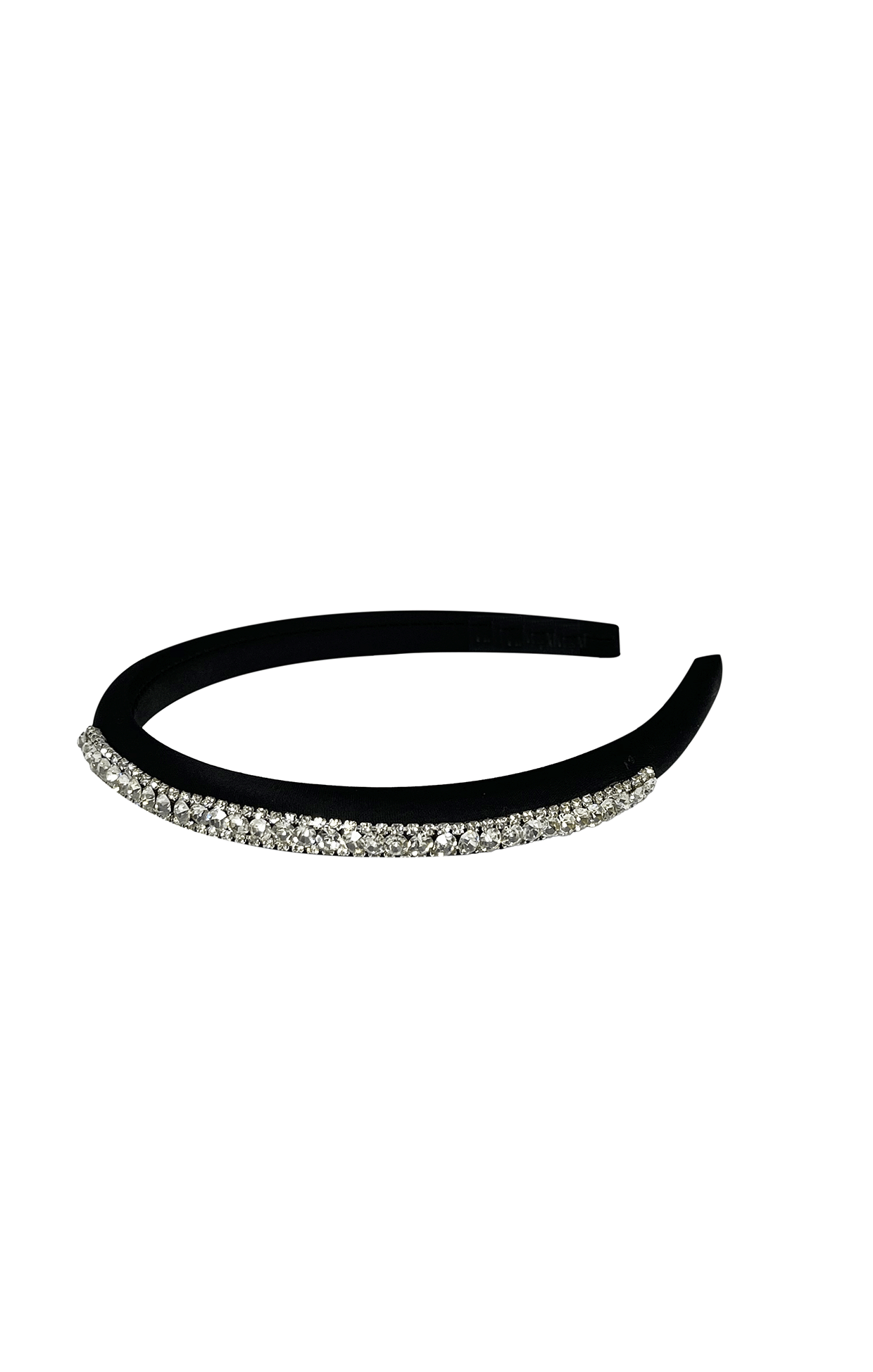 DANICA DIAMANTE HEADBAND IN BLACK AND CRYSTAL