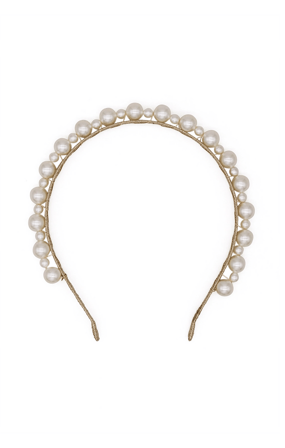 PERLA HEADBAND IN PEARL AND GOLD