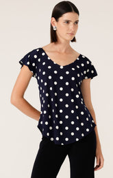 Tops Multi Occasion ANALIA TOP IN NAVY SPOT