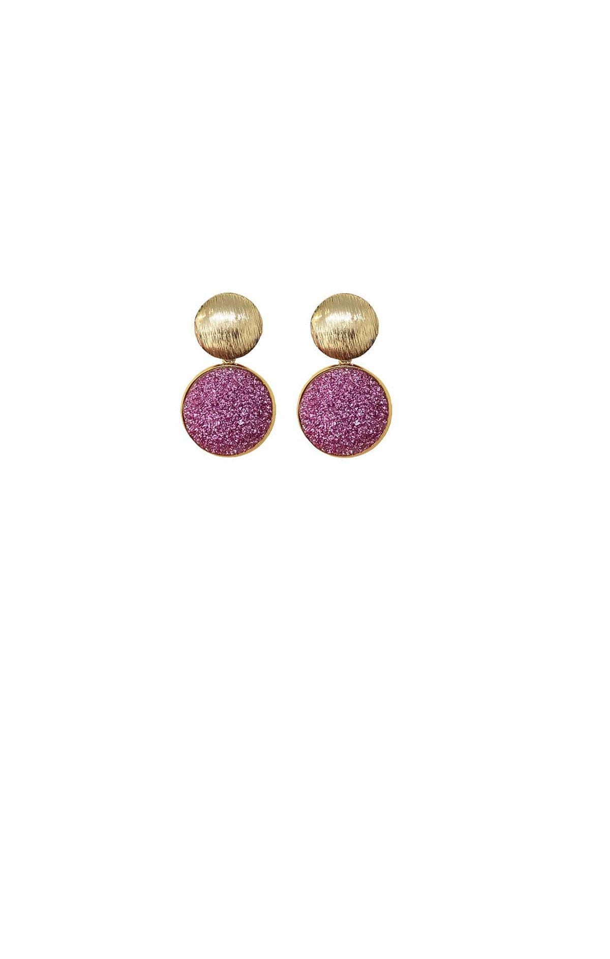 ACCESSORIES Earrings One Size / Purple ANNA DROP EARRING IN LILAC GOLD