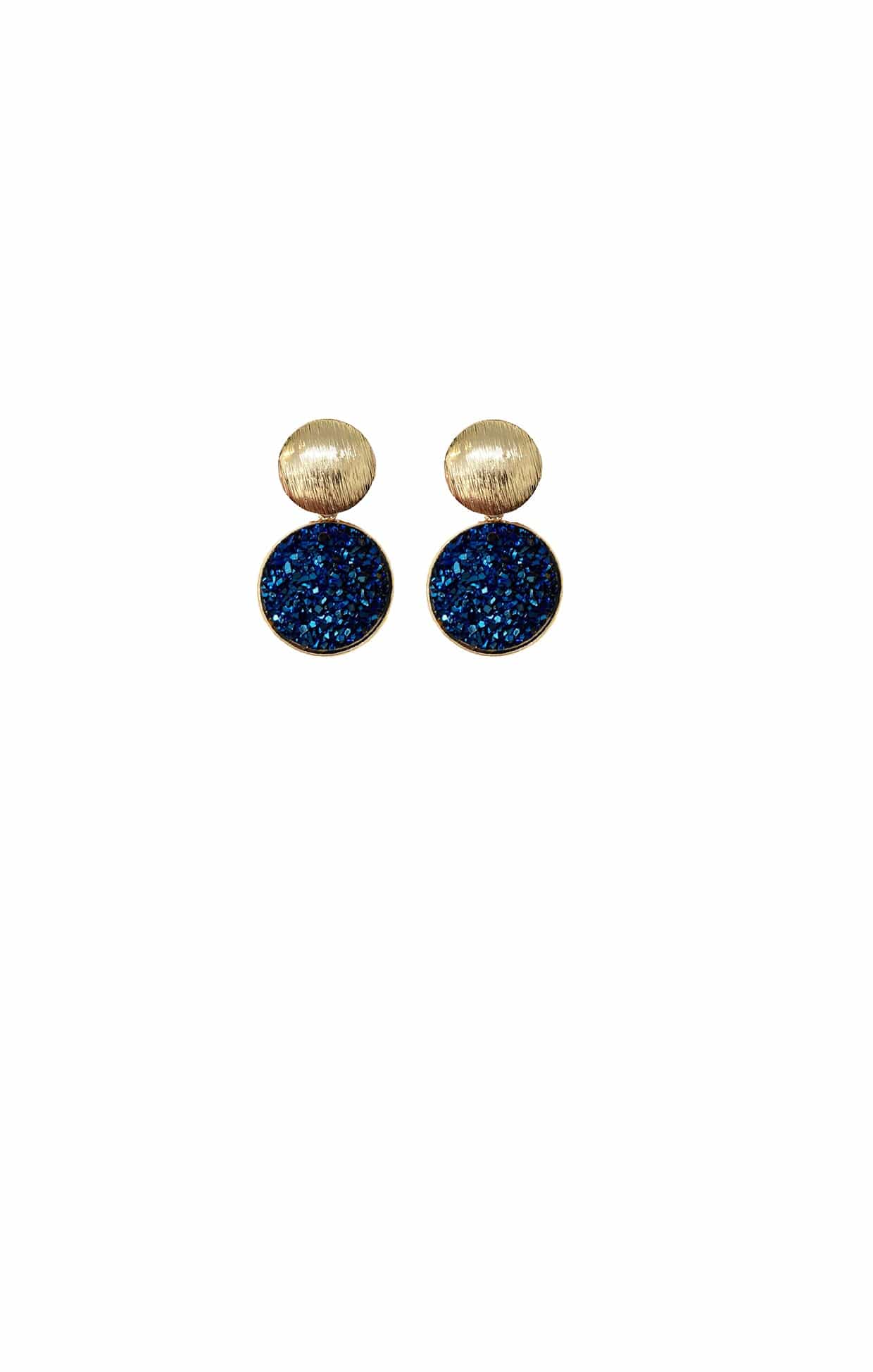 ACCESSORIES Earrings One Size / Blue ANNA DROP EARRING IN SAPPHIRE GOLD