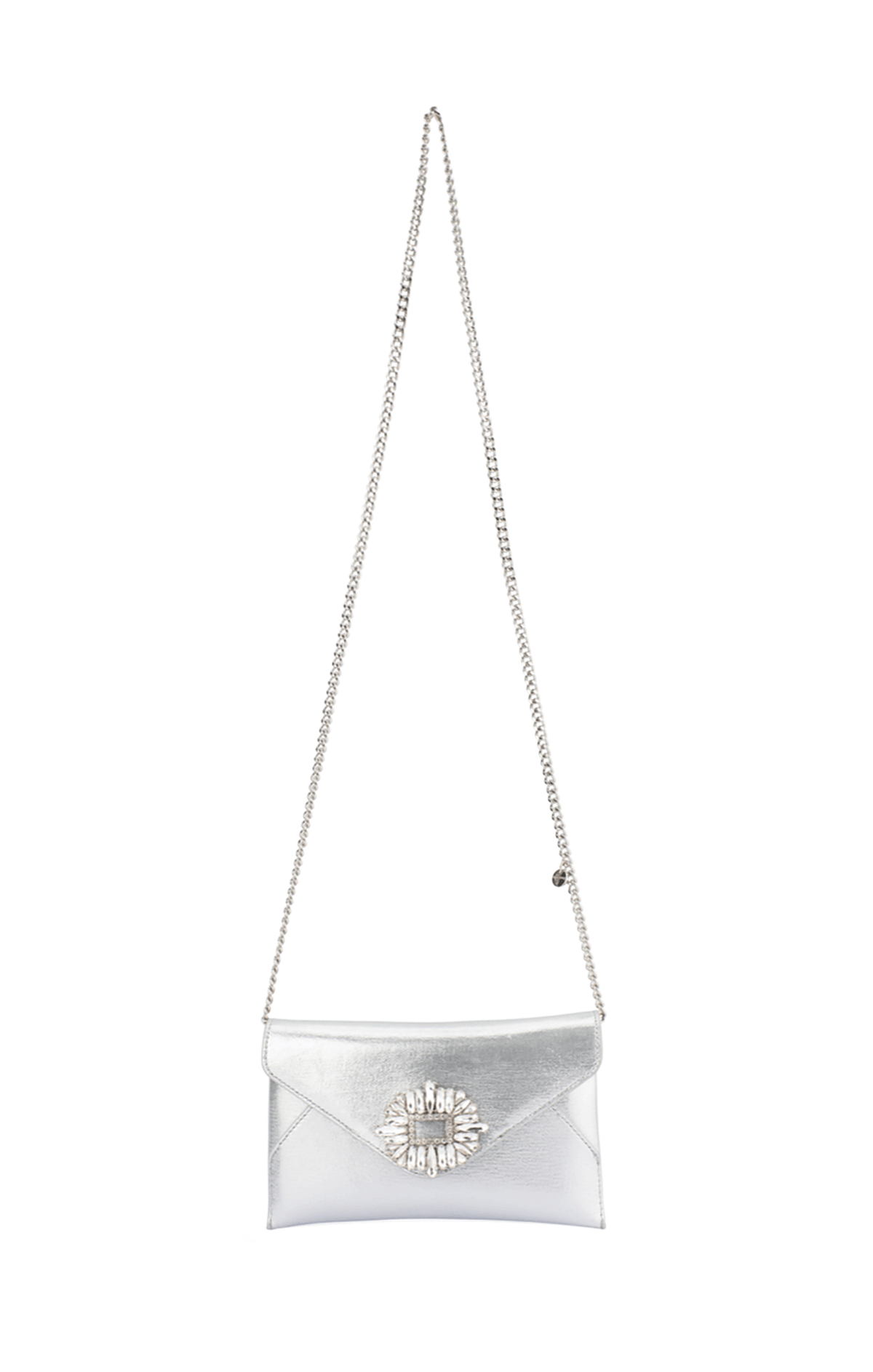 ACCESSORIES Bags Clutches OS / SILVER ANTONIA ENVELOPE CLUTCH IN SILVER