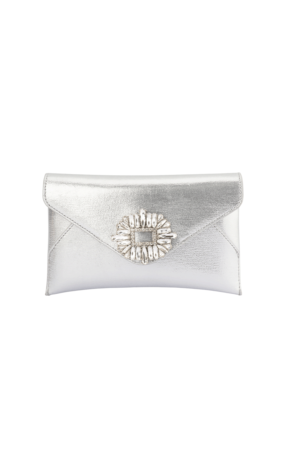 ACCESSORIES Bags Clutches OS / SILVER ANTONIA ENVELOPE CLUTCH IN SILVER