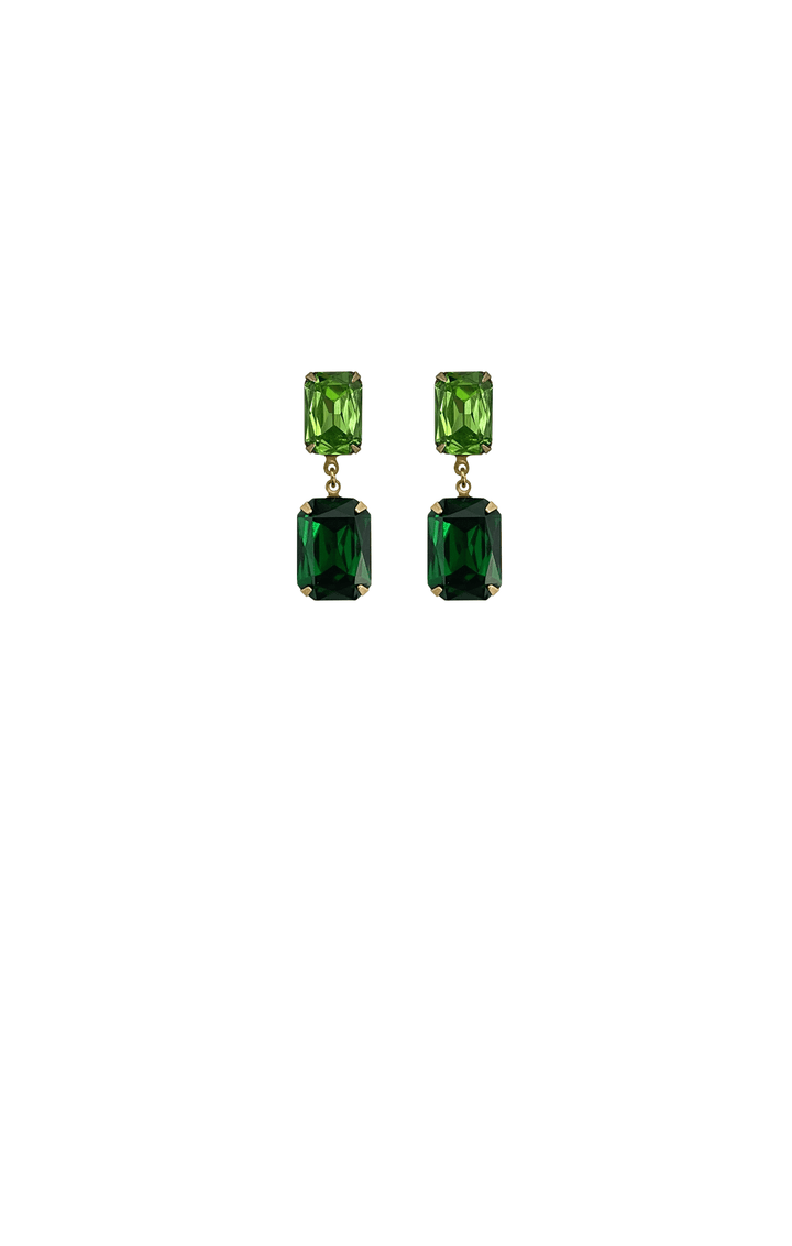 ACCESSORIES Earrings OS / GREEN ARABELLA DROP EARRING IN PERIDOT EMERALD