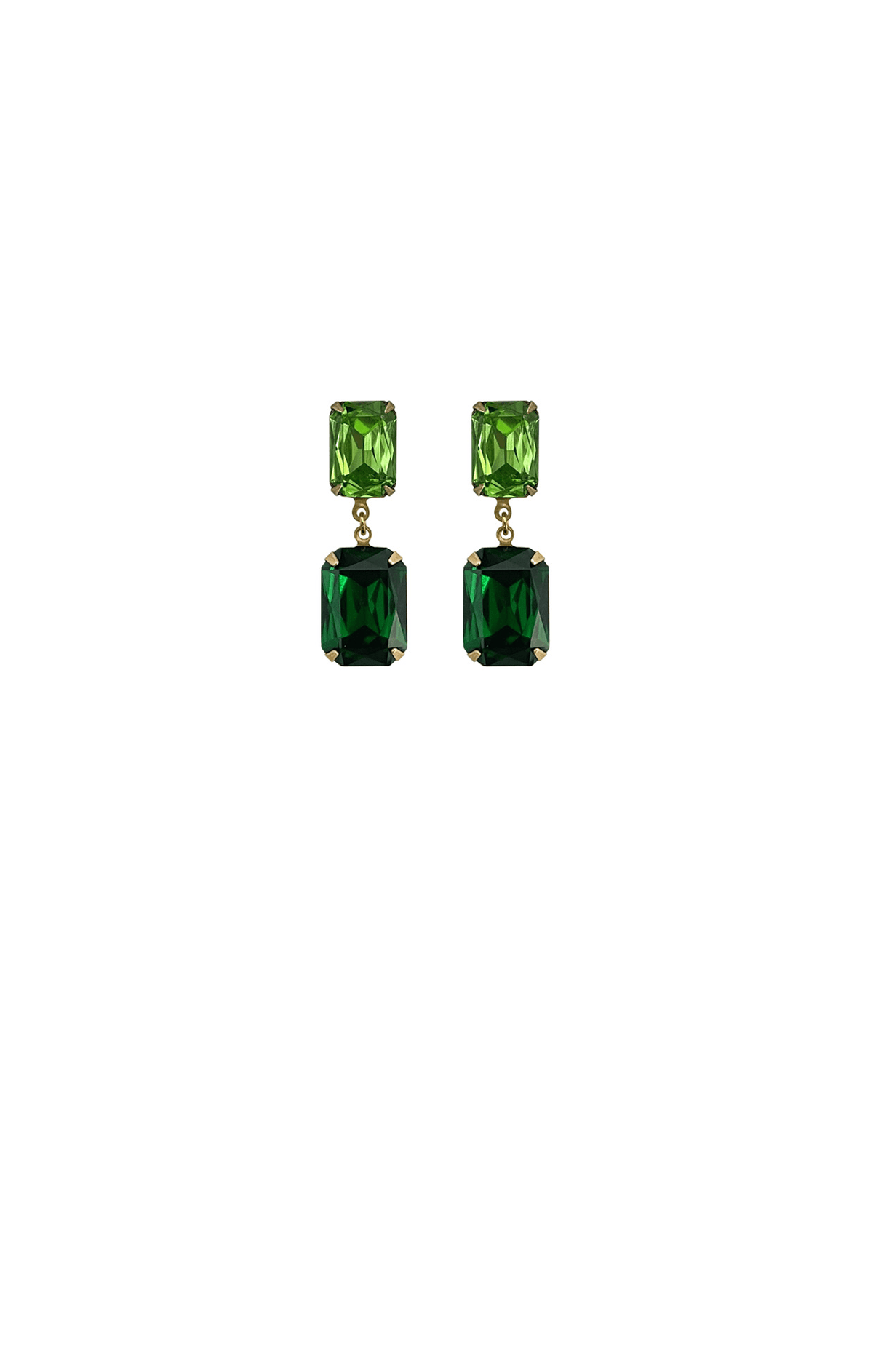 ACCESSORIES Earrings OS / GREEN ARABELLA DROP EARRING IN PERIDOT EMERALD