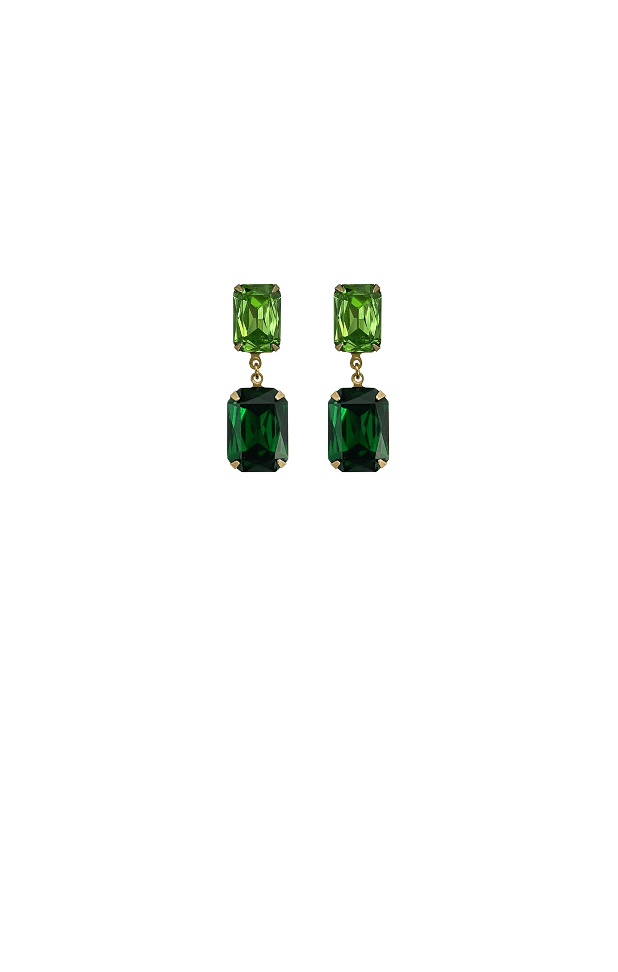 ACCESSORIES Earrings OS / GREEN ARABELLA DROP EARRING IN PERIDOT EMERALD