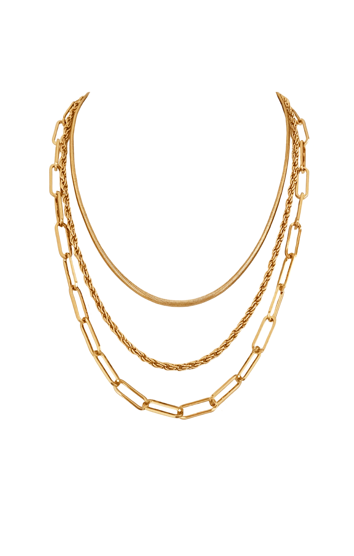 White gold and gold store mix chain