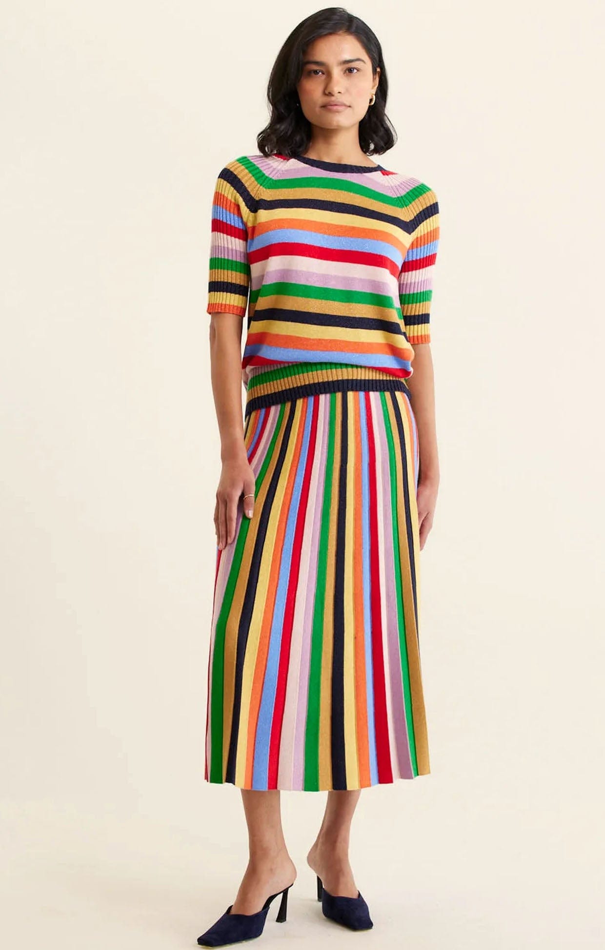 Skirts AVENUE LUREX SKIRT IN RAINBOW