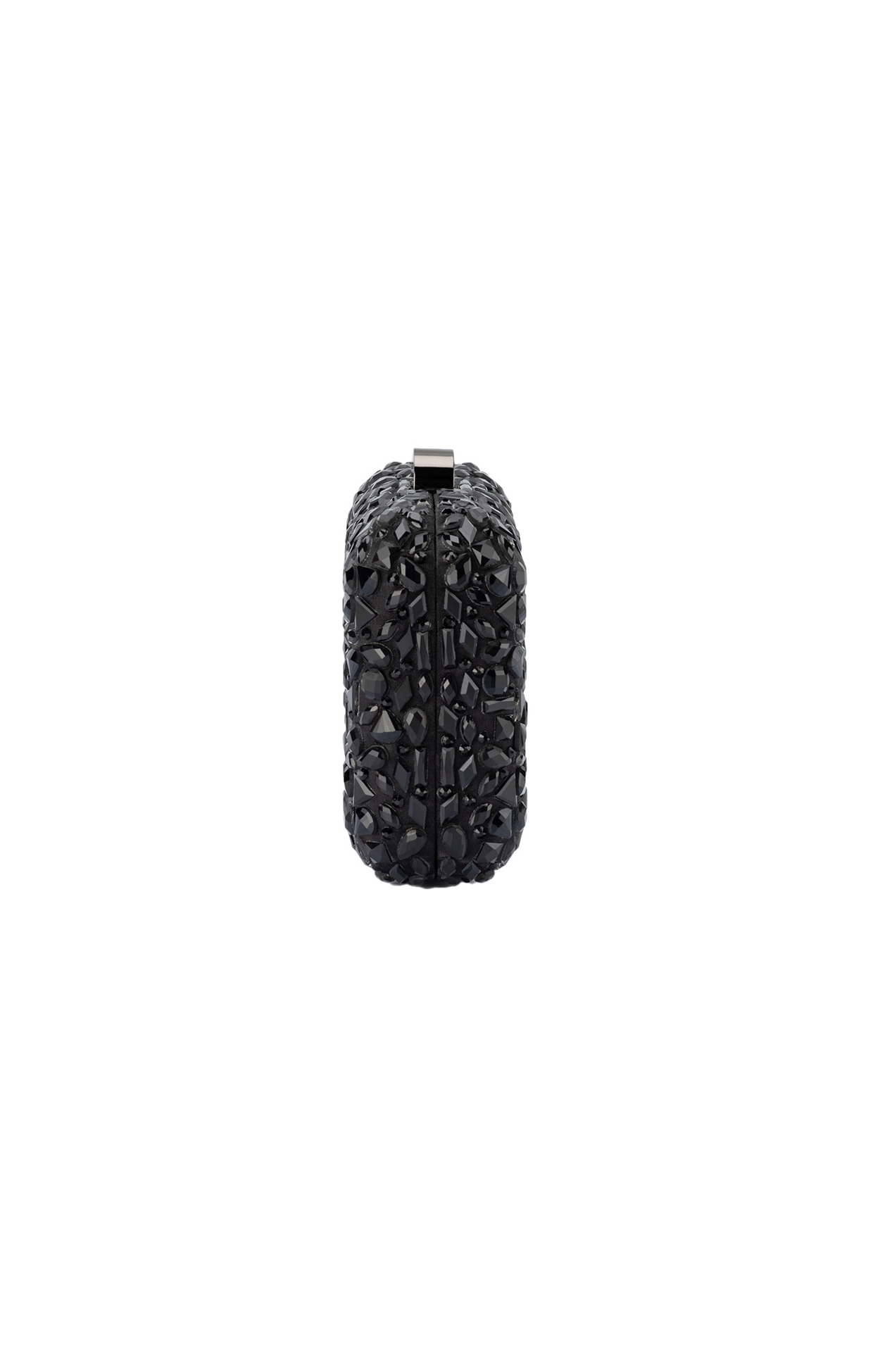 Bags OS / BLACK AVIVA CRYSTAL CLUTCH IN BLACK