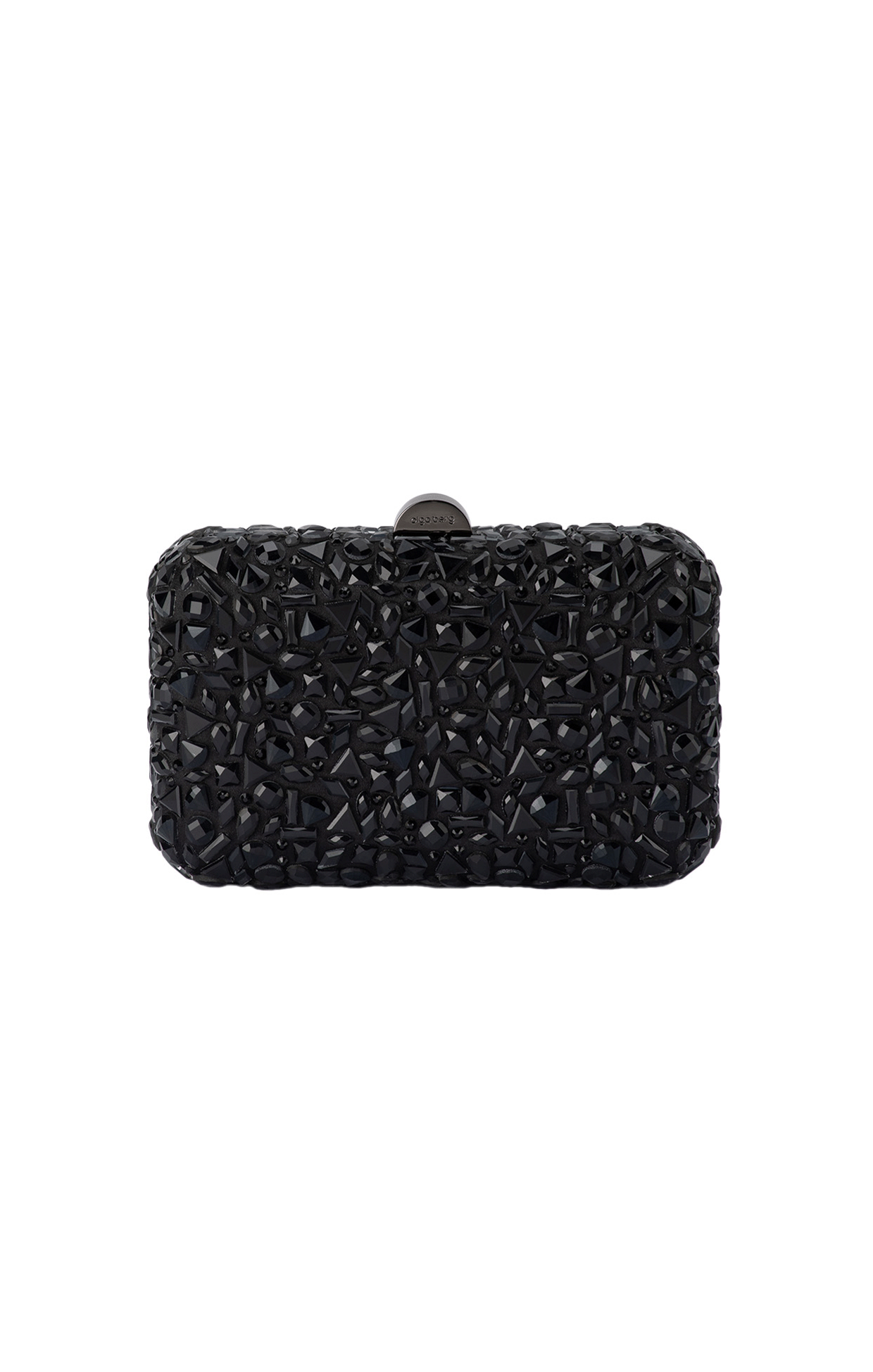 Bags OS / BLACK AVIVA CRYSTAL CLUTCH IN BLACK