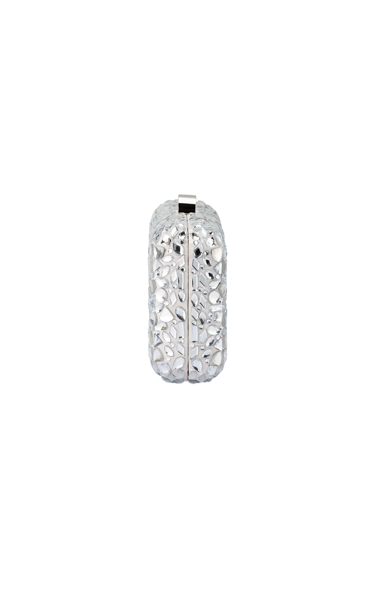 Bags OS / SILVER AVIVA CRYSTAL CLUTCH IN SILVER