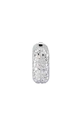 Bags OS / SILVER AVIVA CRYSTAL CLUTCH IN SILVER