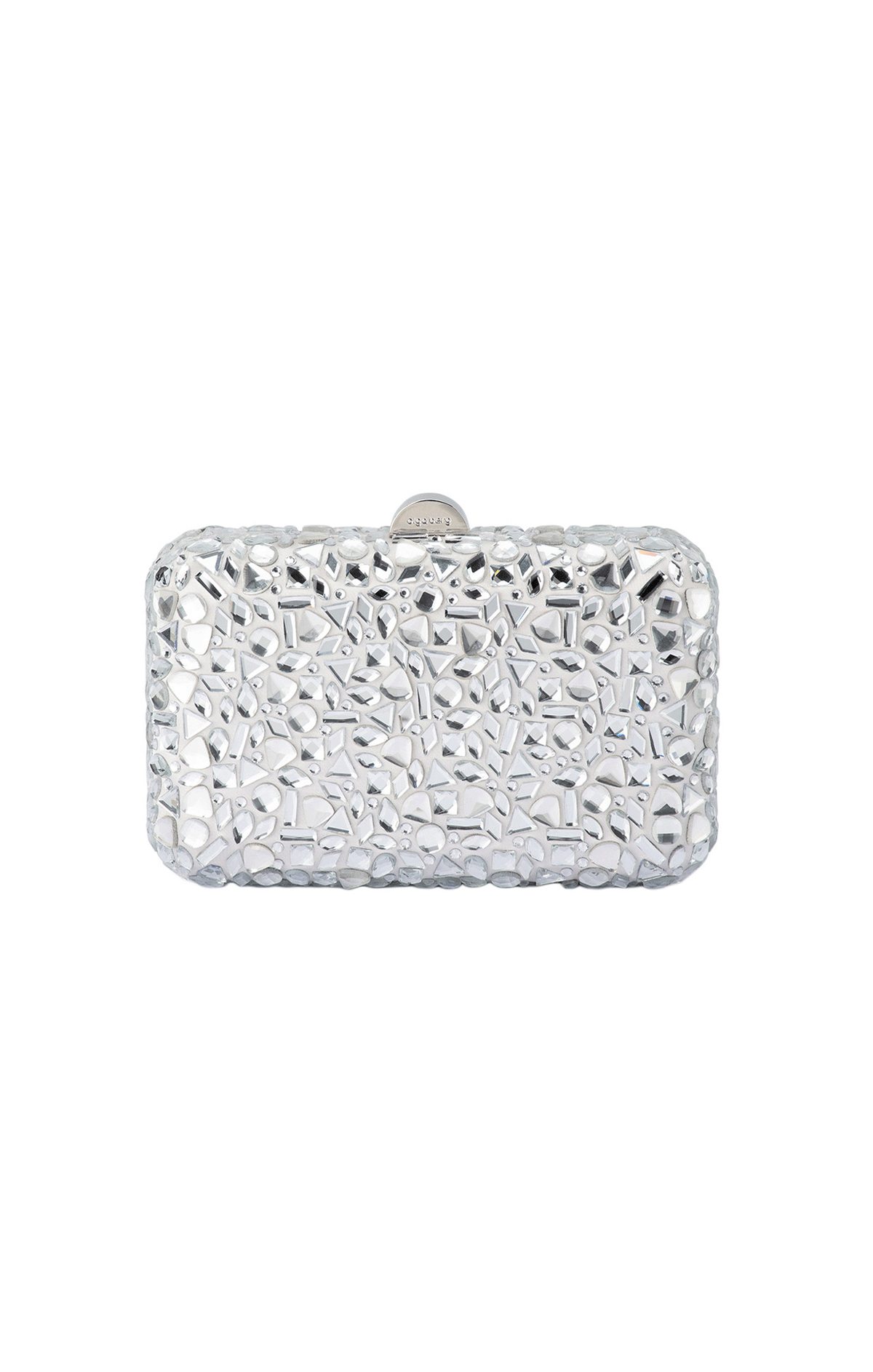 Bags OS / SILVER AVIVA CRYSTAL CLUTCH IN SILVER