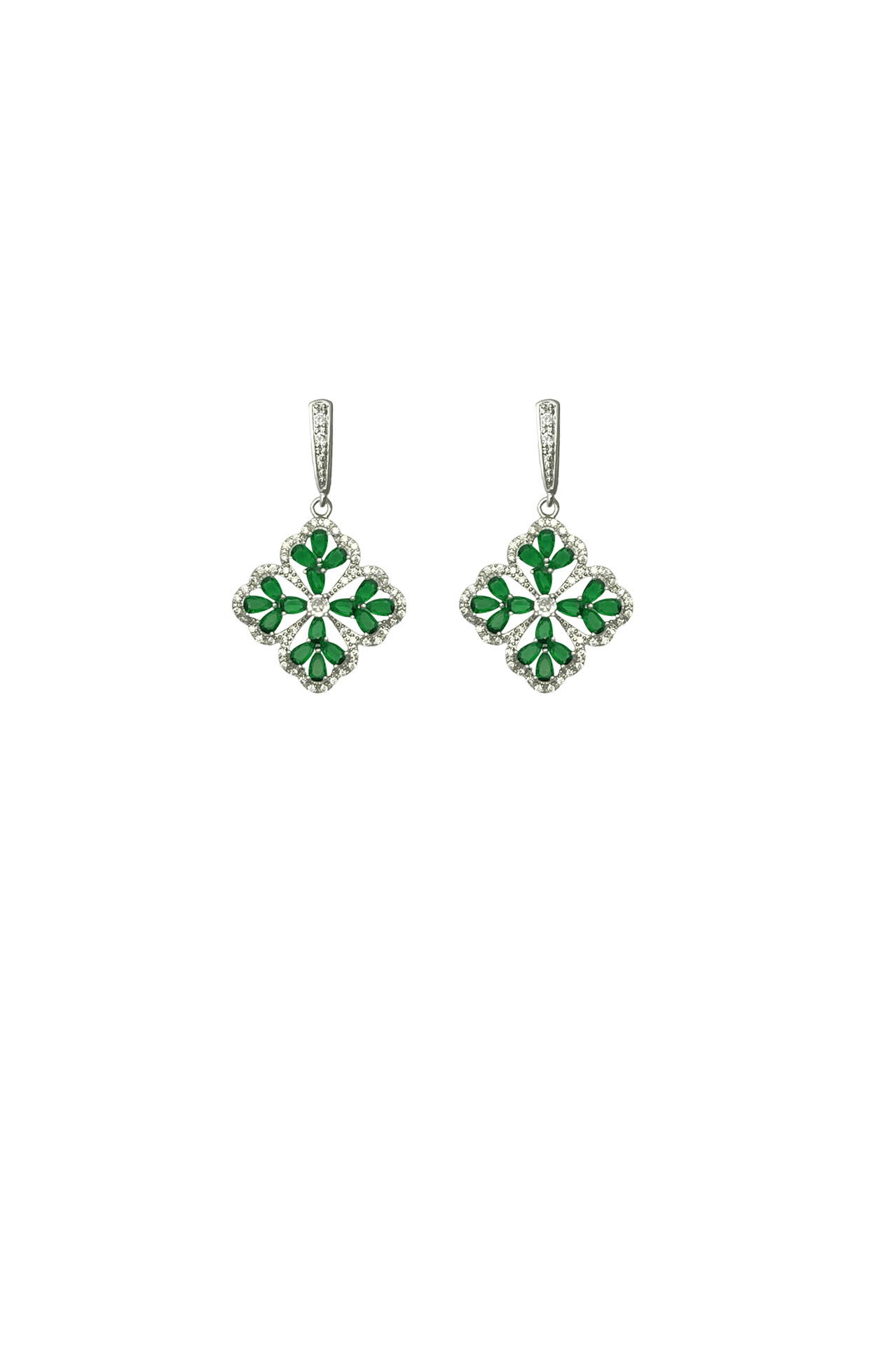 Earrings OS / GREEN BLARNEY EARRING IN EMERALD