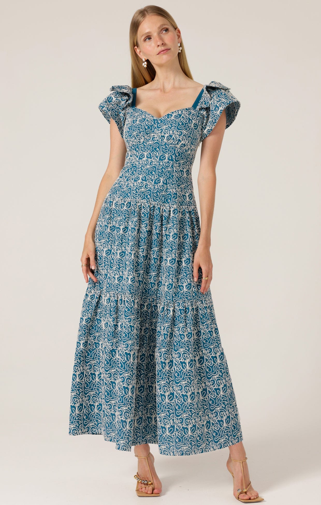 Dresses BLUE WING MAXI DRESS