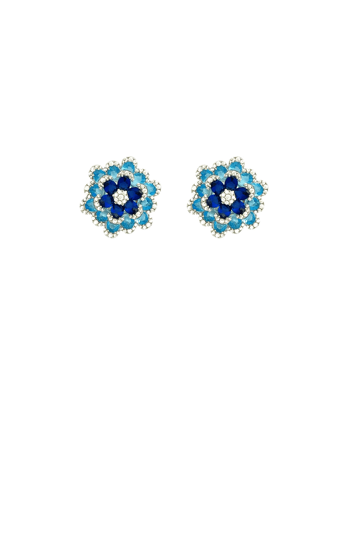 Earrings OS / BLUE BODIUM EARRING IN BLUE MULTI