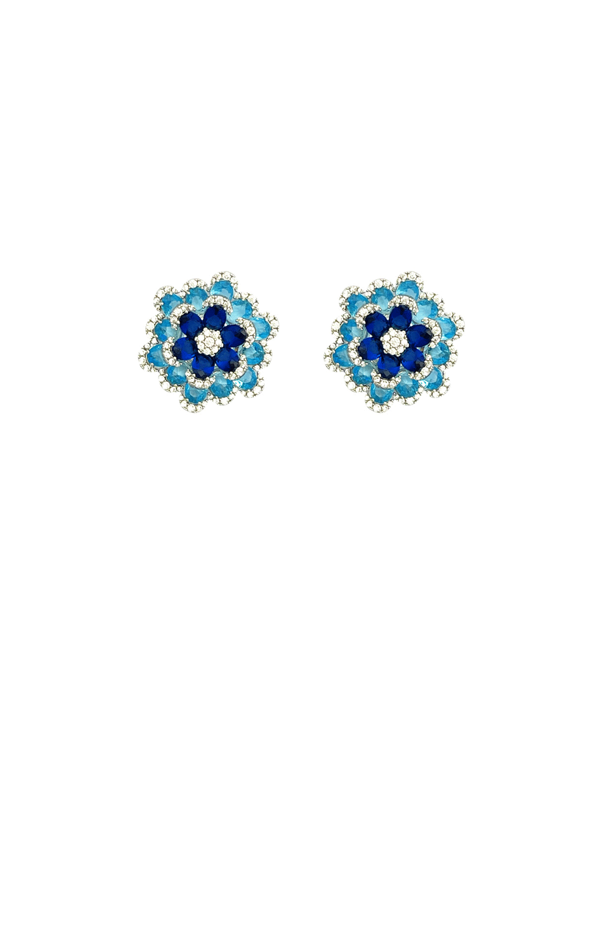 Earrings OS / BLUE BODIUM EARRING IN BLUE MULTI