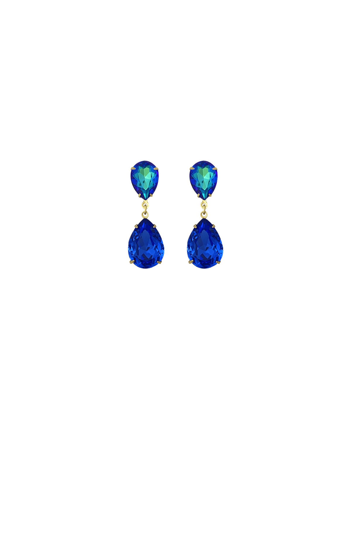 Earrings OS / BLUE BRIAR DROP EARRING IN BRILLIANT BLUE AND SAPPHIRE