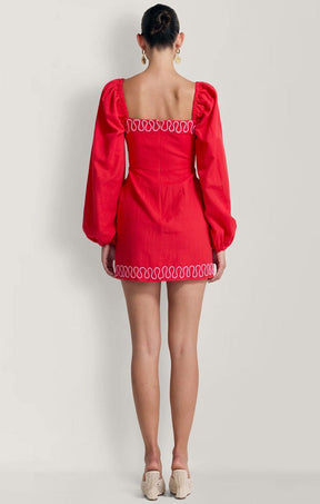 Dresses CARMENSITA MINI DRESS IN ROJO