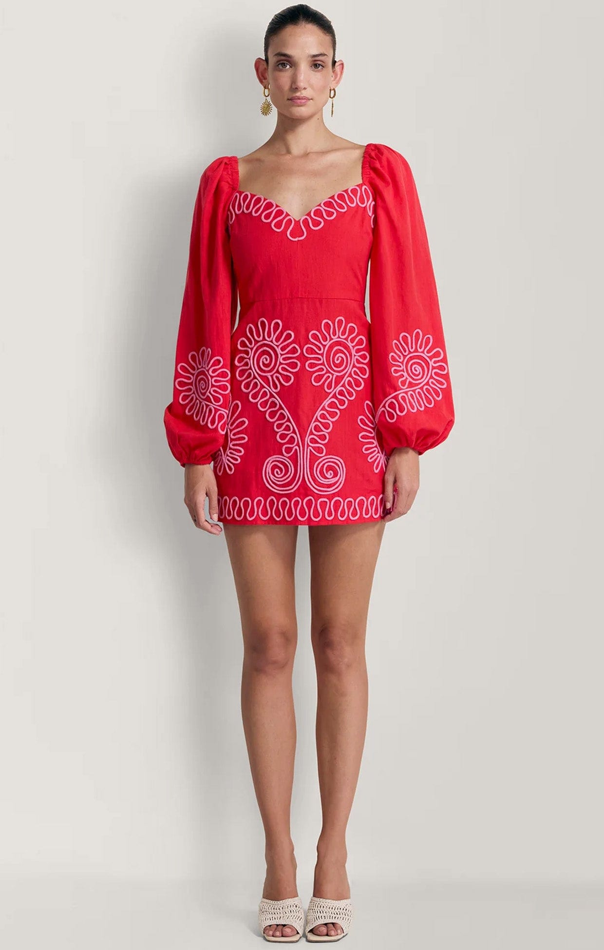 Dresses CARMENSITA MINI DRESS IN ROJO