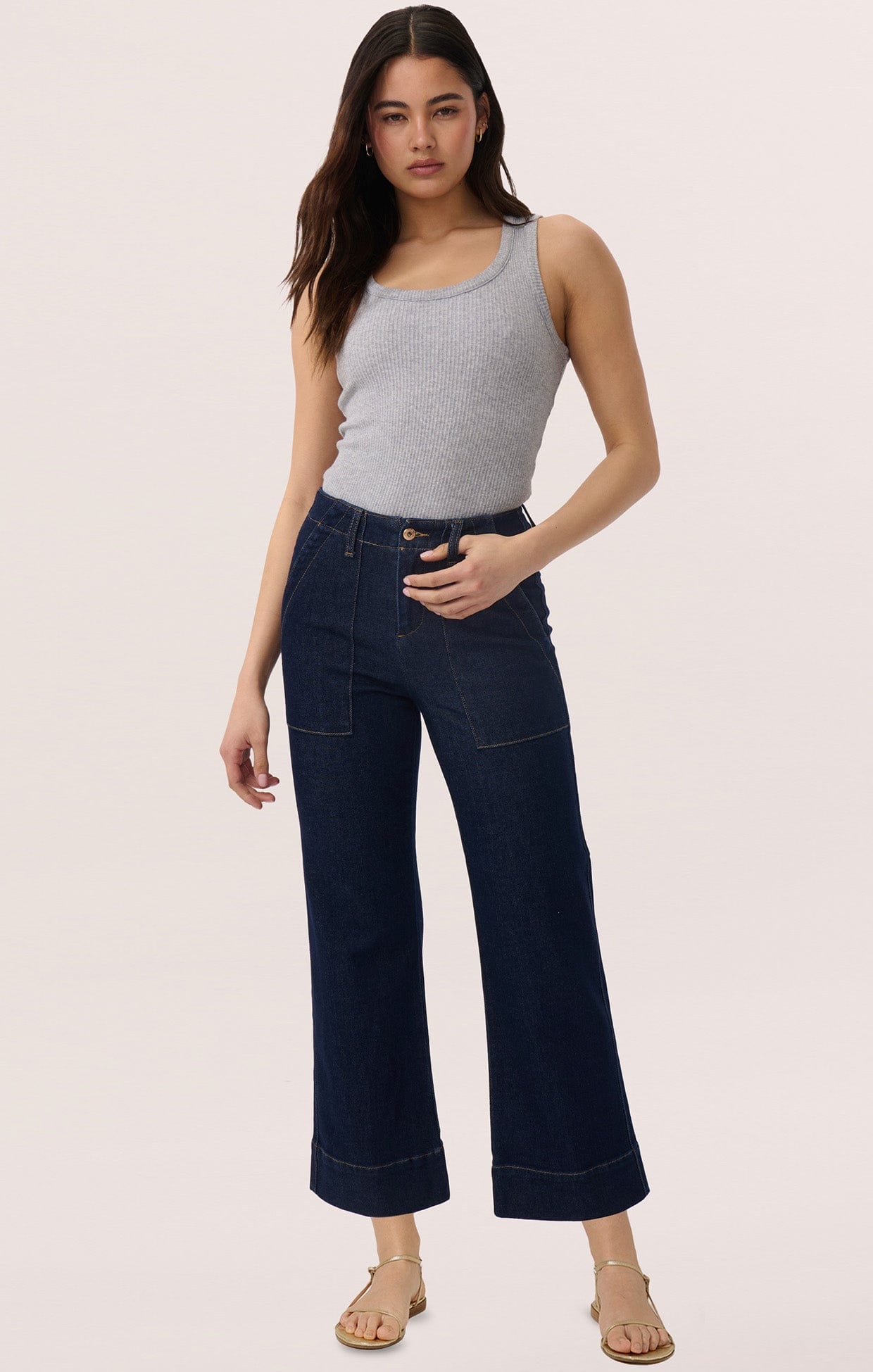 Pants CELESTE WIDE LEG JEAN IN INDIGO