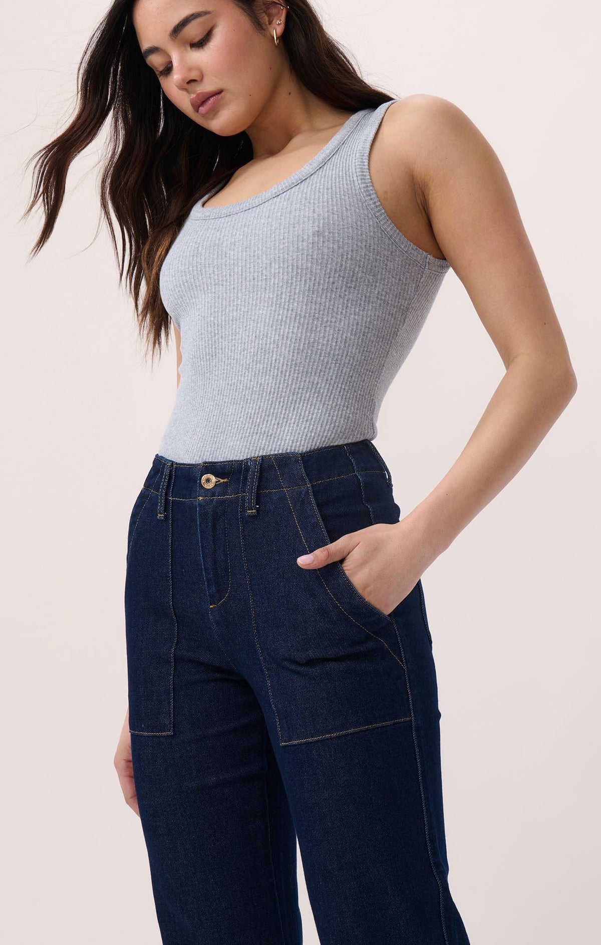 Pants CELESTE WIDE LEG JEAN IN INDIGO