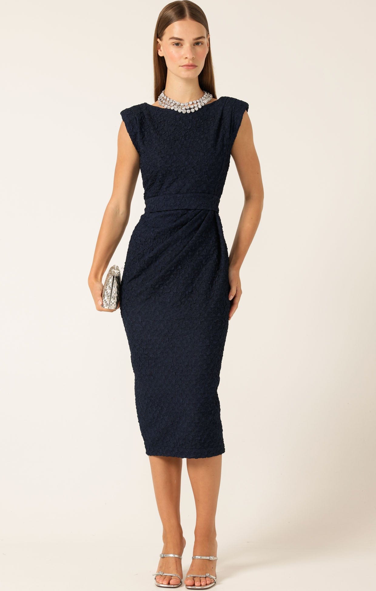 Dresses Events CELESTIAL DRESS IN NAVY