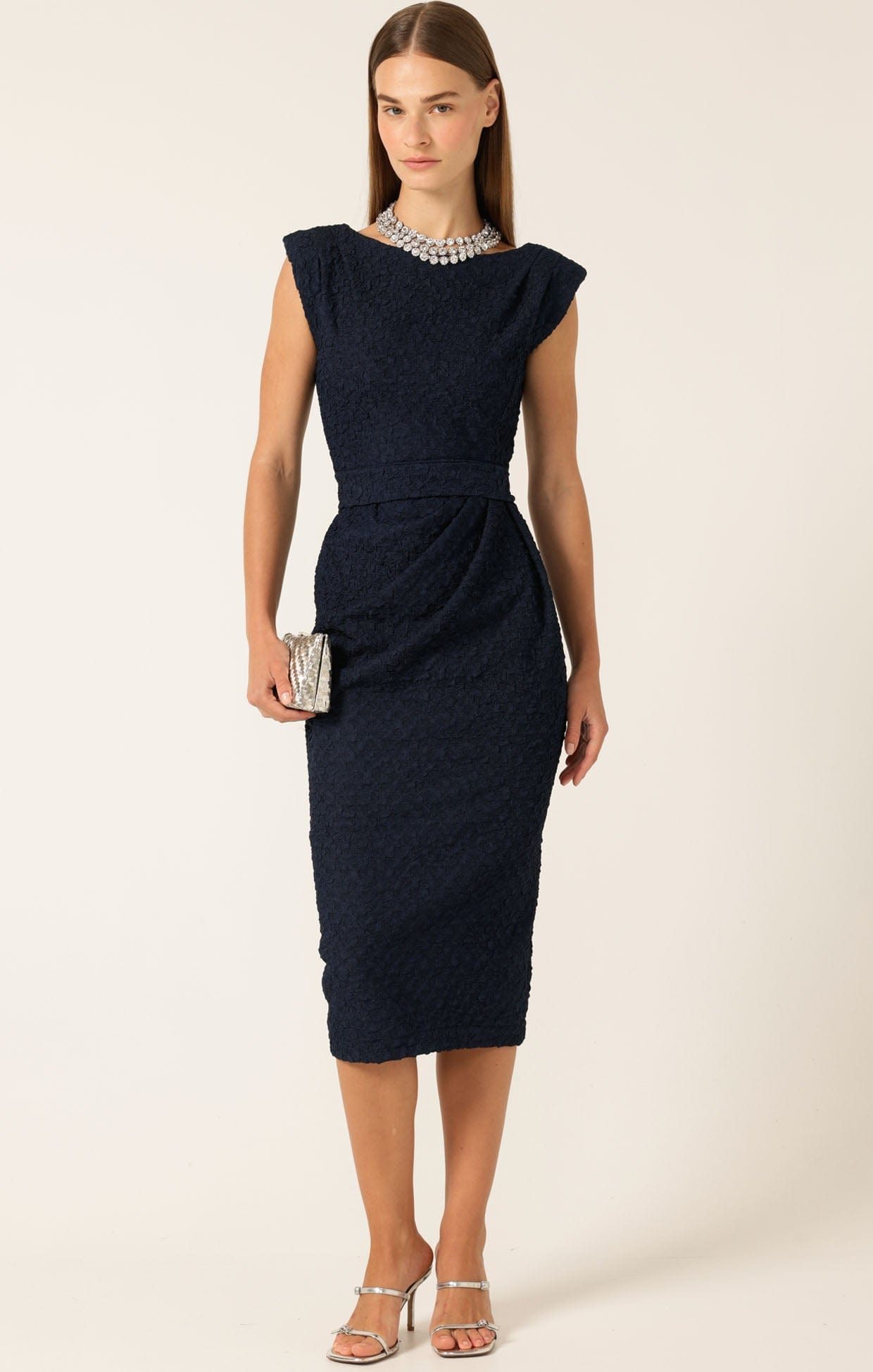 Dresses Events CELESTIAL DRESS IN NAVY
