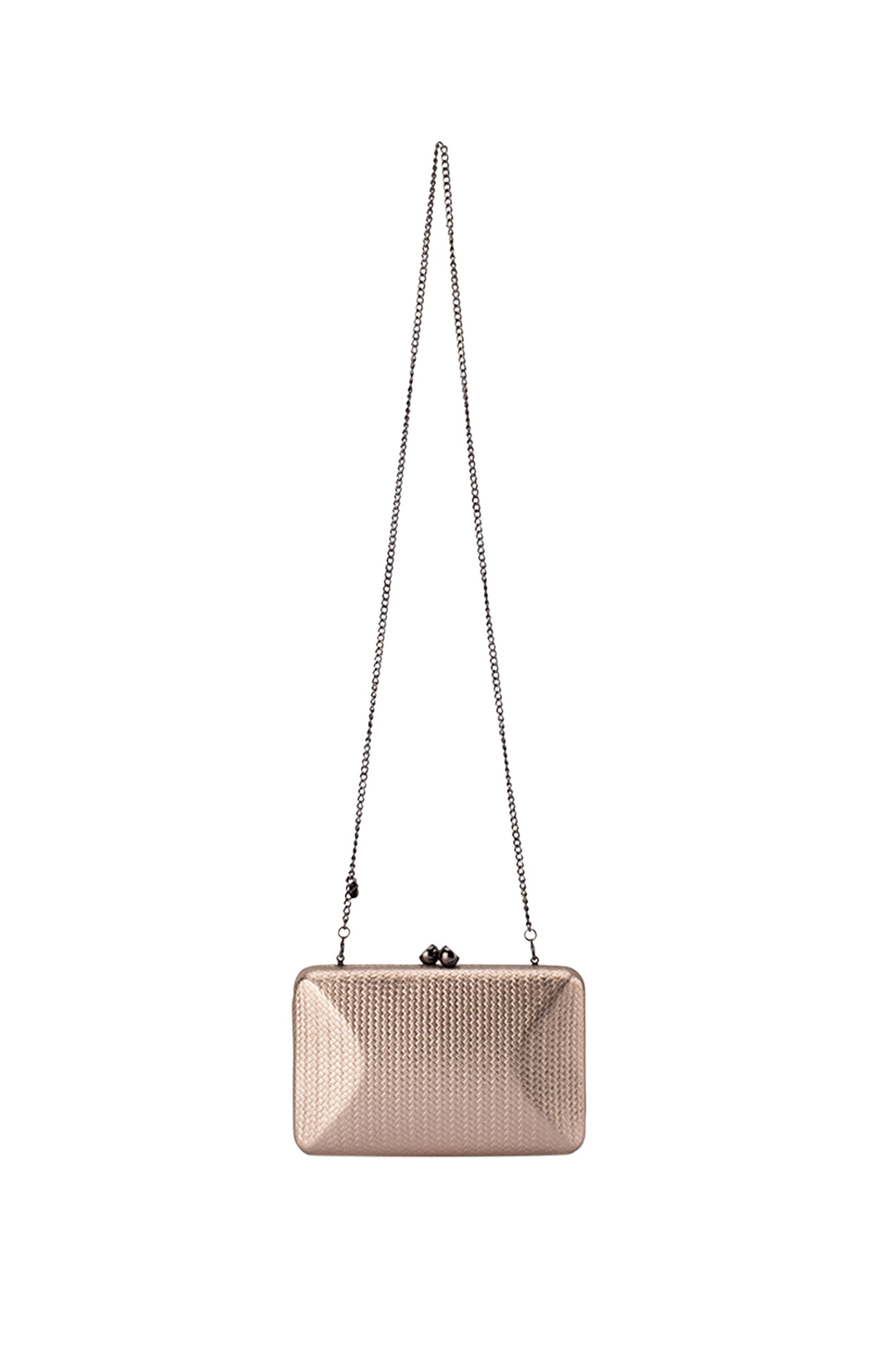 Bags OS / BRONZE CHICA EMBOSSED CLUTCH IN BRONZE