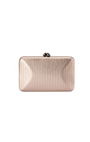 Bags OS / BRONZE CHICA EMBOSSED CLUTCH IN BRONZE