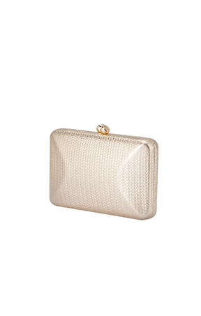 Bags OS / GOLD CHICA EMBOSSED CLUTCH IN GOLD