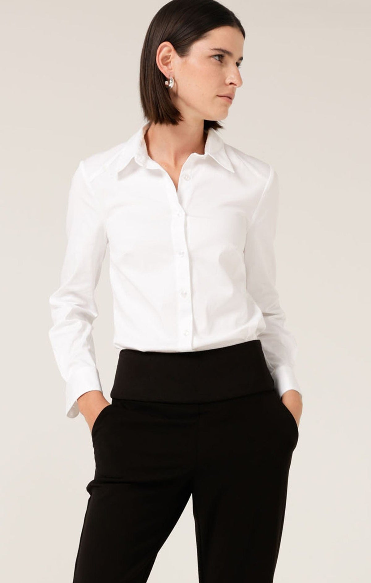 Tops Multi Occasion CLASSIC SHIRT IN WHITE