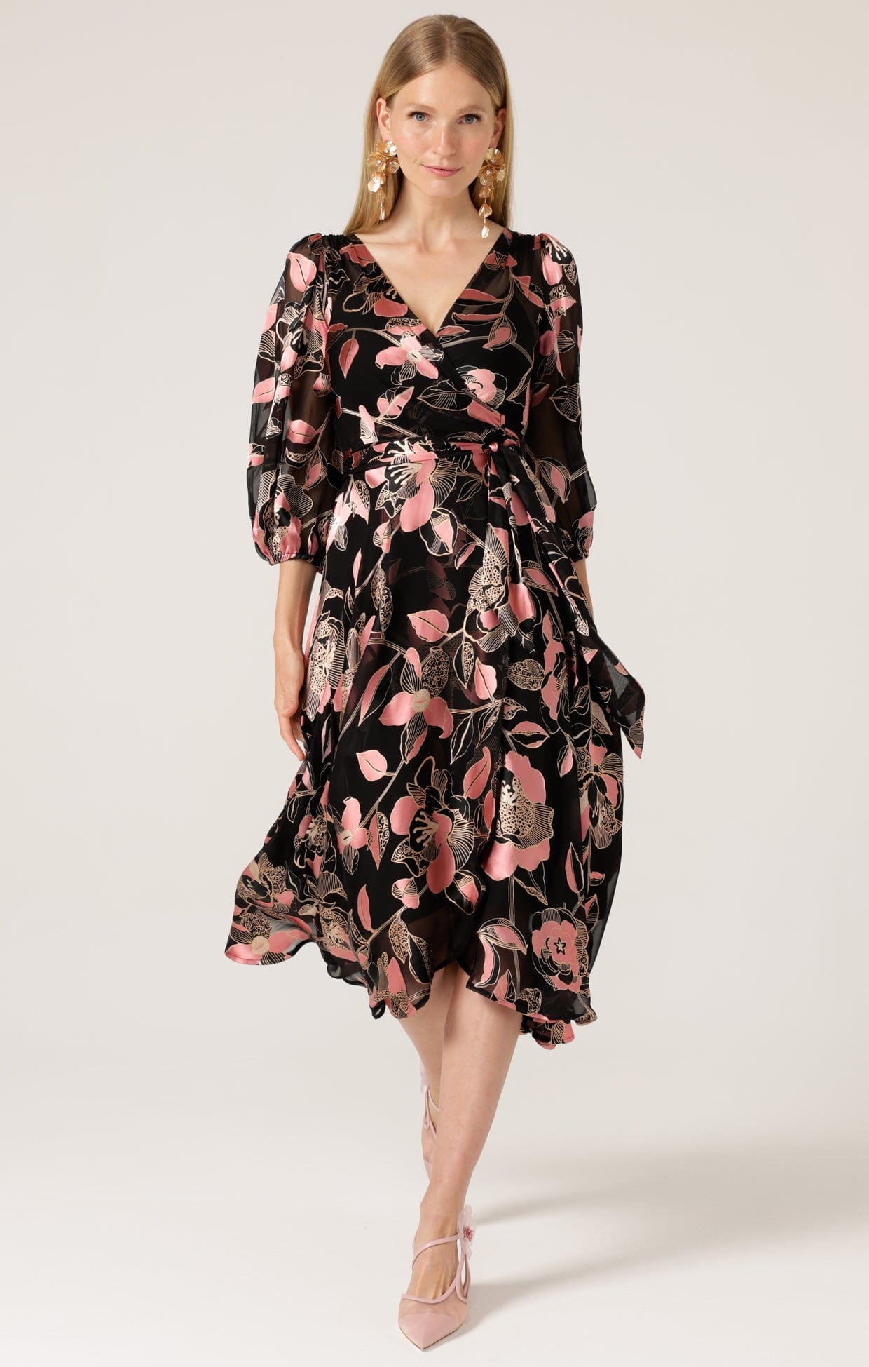 Dresses DAWN PEACH WRAP DRESS