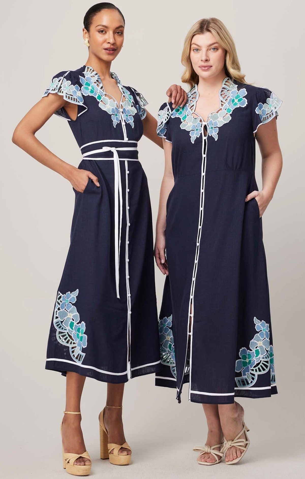 Dresses DELRAY EMBROIDERED LINEN DRESS