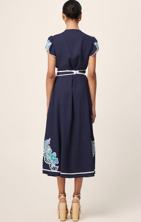 Dresses DELRAY EMBROIDERED LINEN DRESS