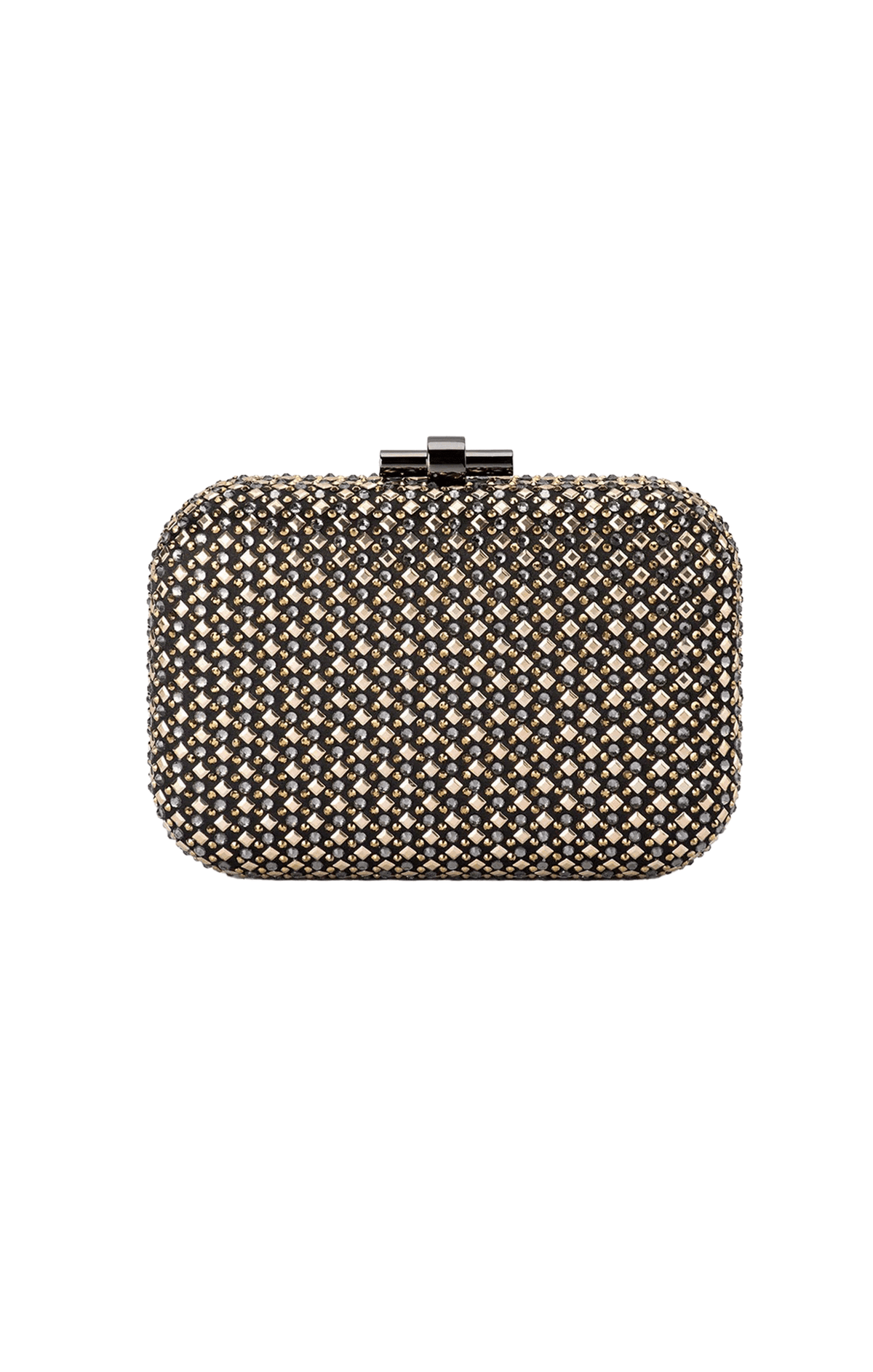 Bags OS / METALLIC ELLEN HOTFIX CLUTCH