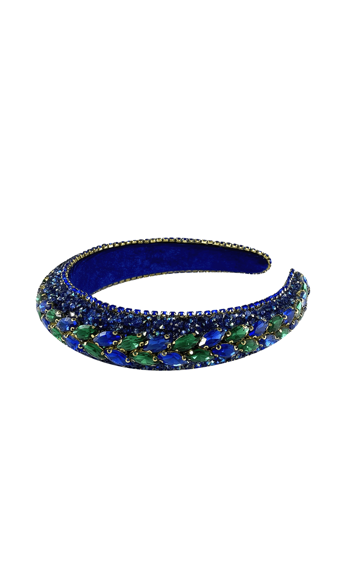 ACCESSORIES Headbands OS / BLUE ELSA JEWELLED HEADBAND IN BLUE AND GREEN