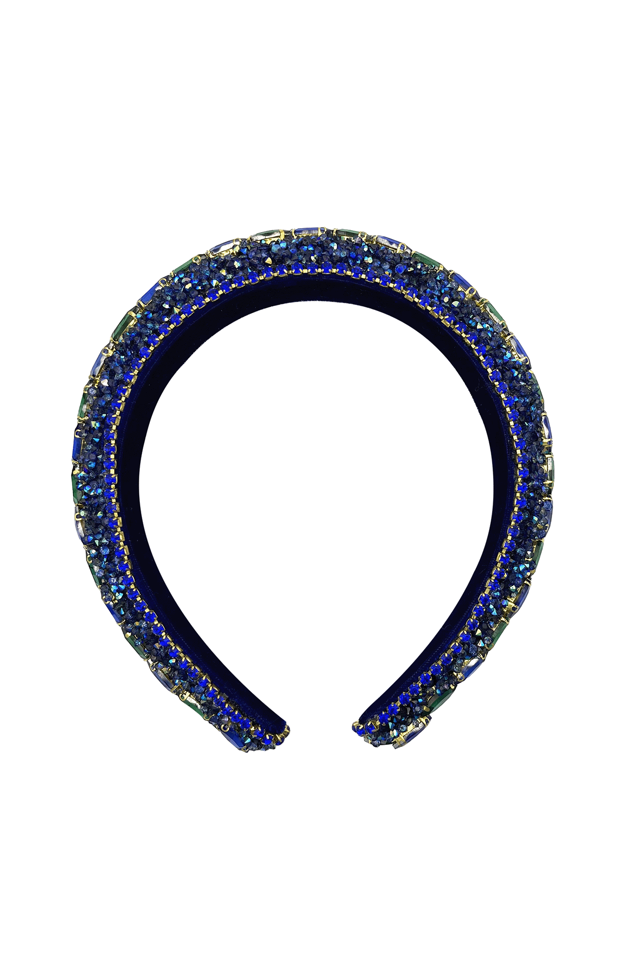 ACCESSORIES Headbands OS / BLUE ELSA JEWELLED HEADBAND IN BLUE AND GREEN