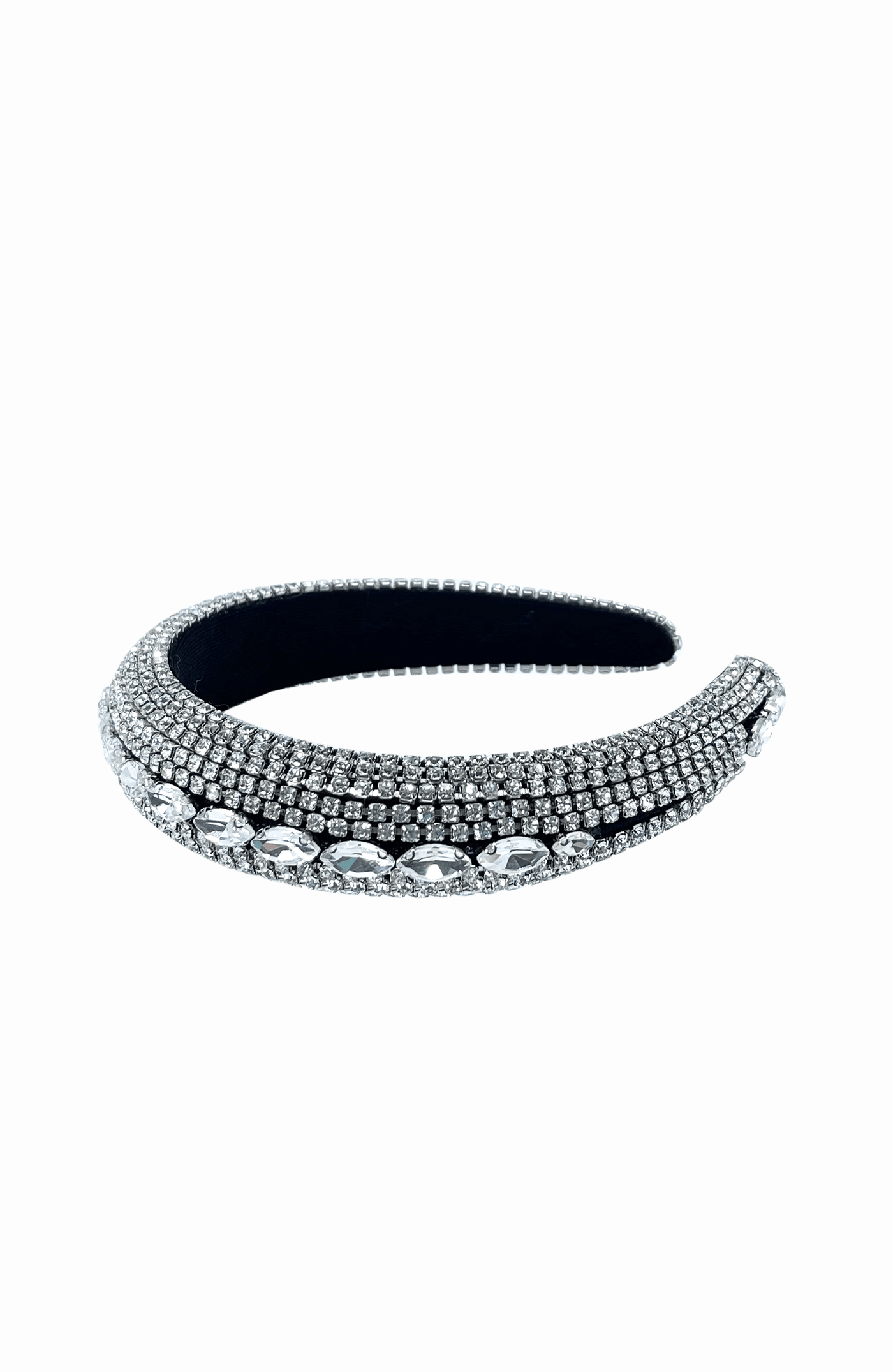 Headbands OS / NEUTRAL ELSA JEWELLED HEADBAND IN CRYSTAL