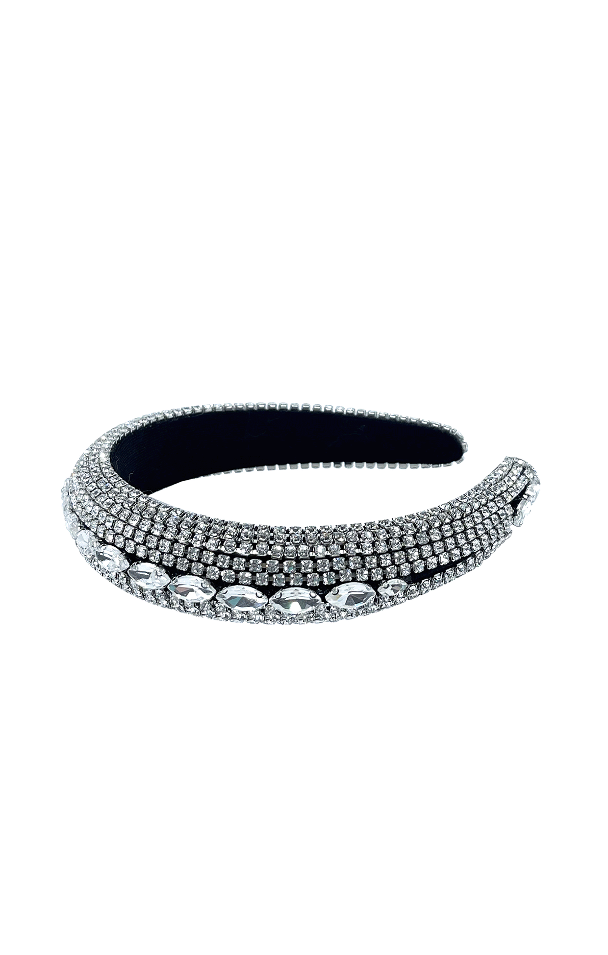 Headbands OS / NEUTRAL ELSA JEWELLED HEADBAND IN CRYSTAL