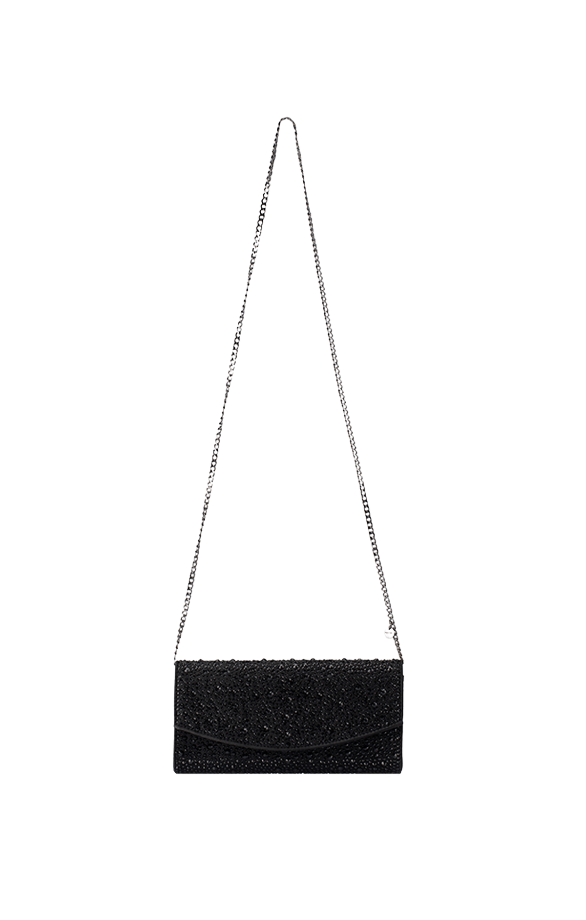 Bags OS / BLACK EMMA CRYSTAL CLUTCH IN BLACK