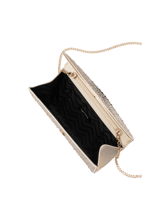 Bags OS / CHAMPAGNE EMMA CRYSTAL CLUTCH IN CHAMPAGNE