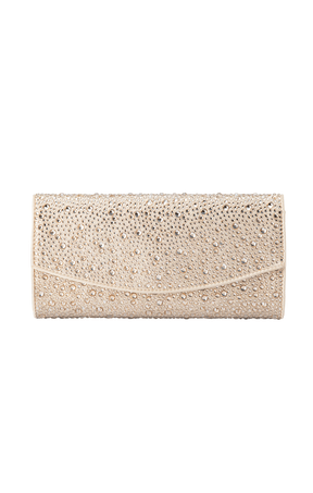 Bags OS / CHAMPAGNE EMMA CRYSTAL CLUTCH IN CHAMPAGNE