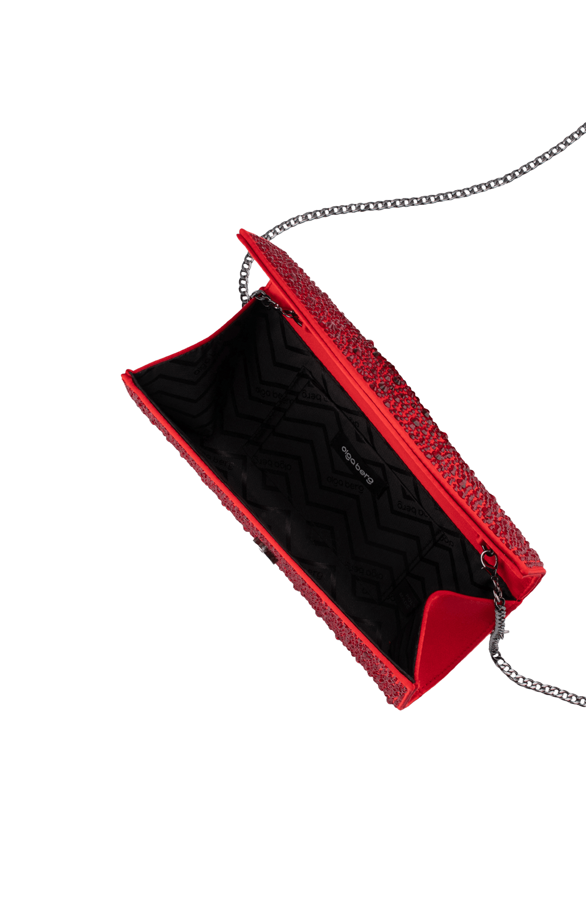 Bags OS / RED EMMA CRYSTAL CLUTCH IN RED