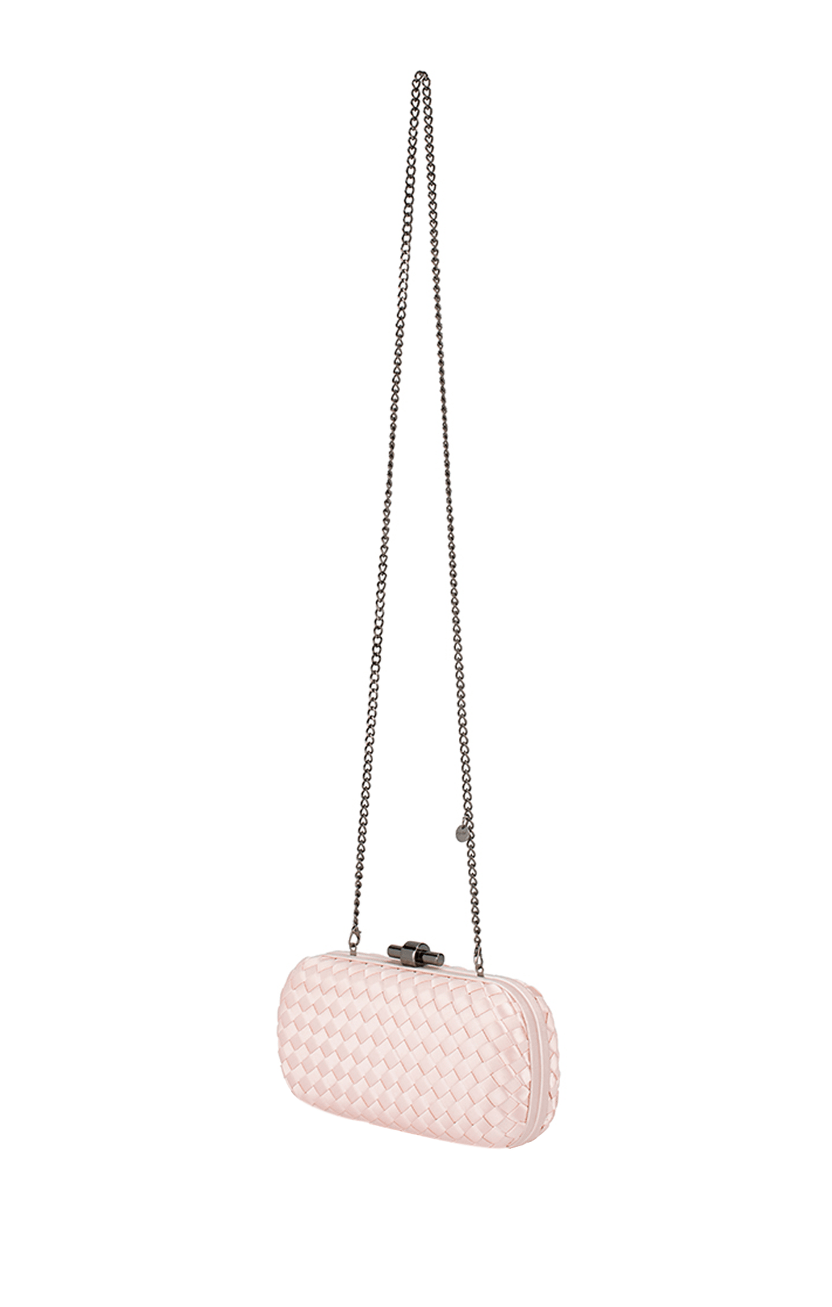Bags OS / BLUSH EVELYN WOVEN CLUTCH IN BLUSH