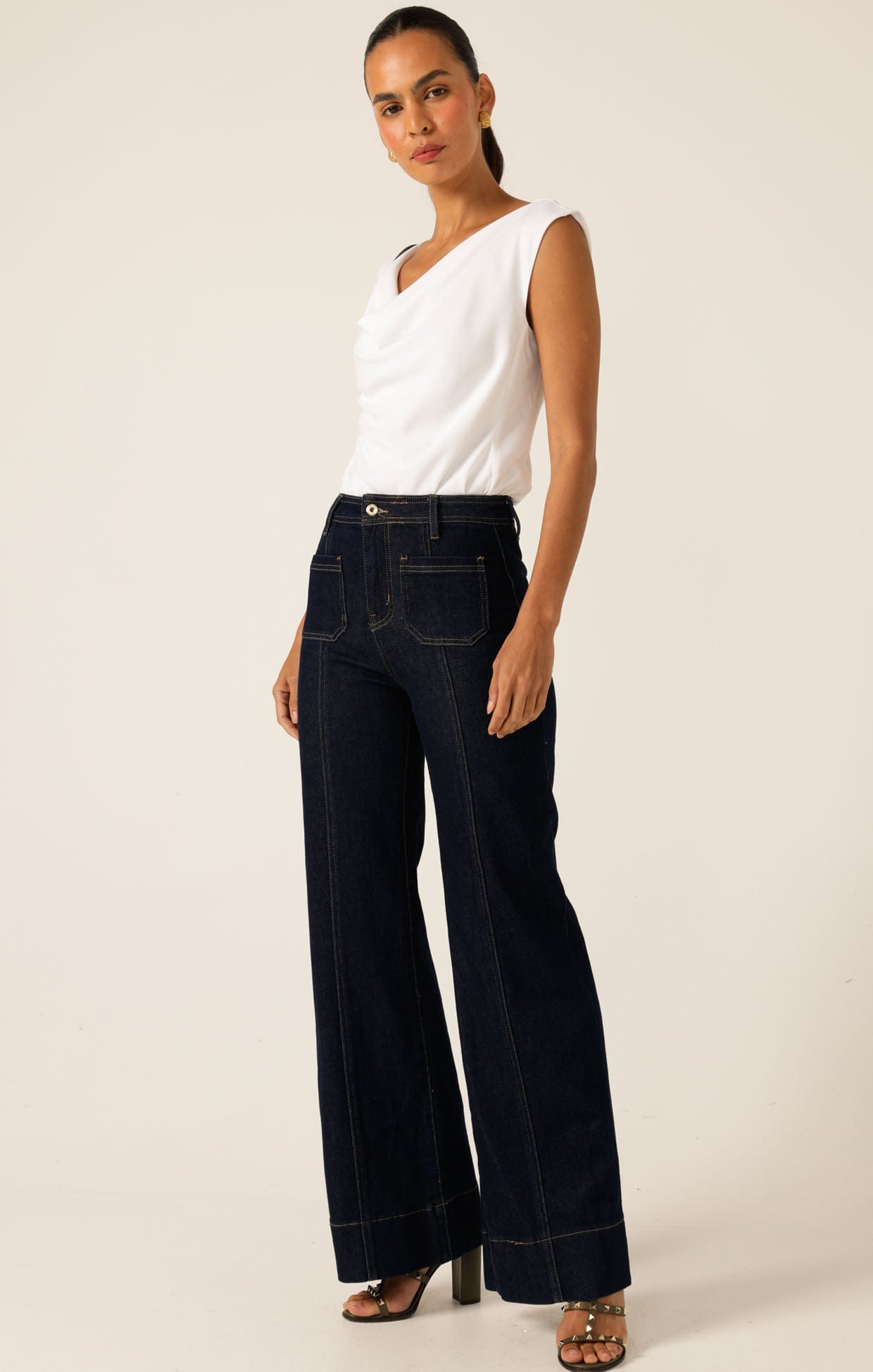 Pants FARRAH WIDE LEG JEAN