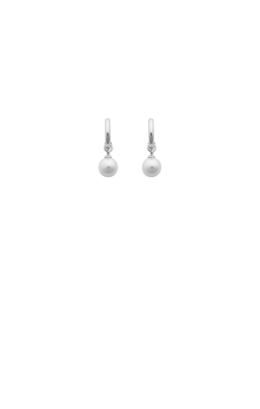 ACCESSORIES Earrings OS / SILVER FLEUR PEARL EARRING IN SILVER