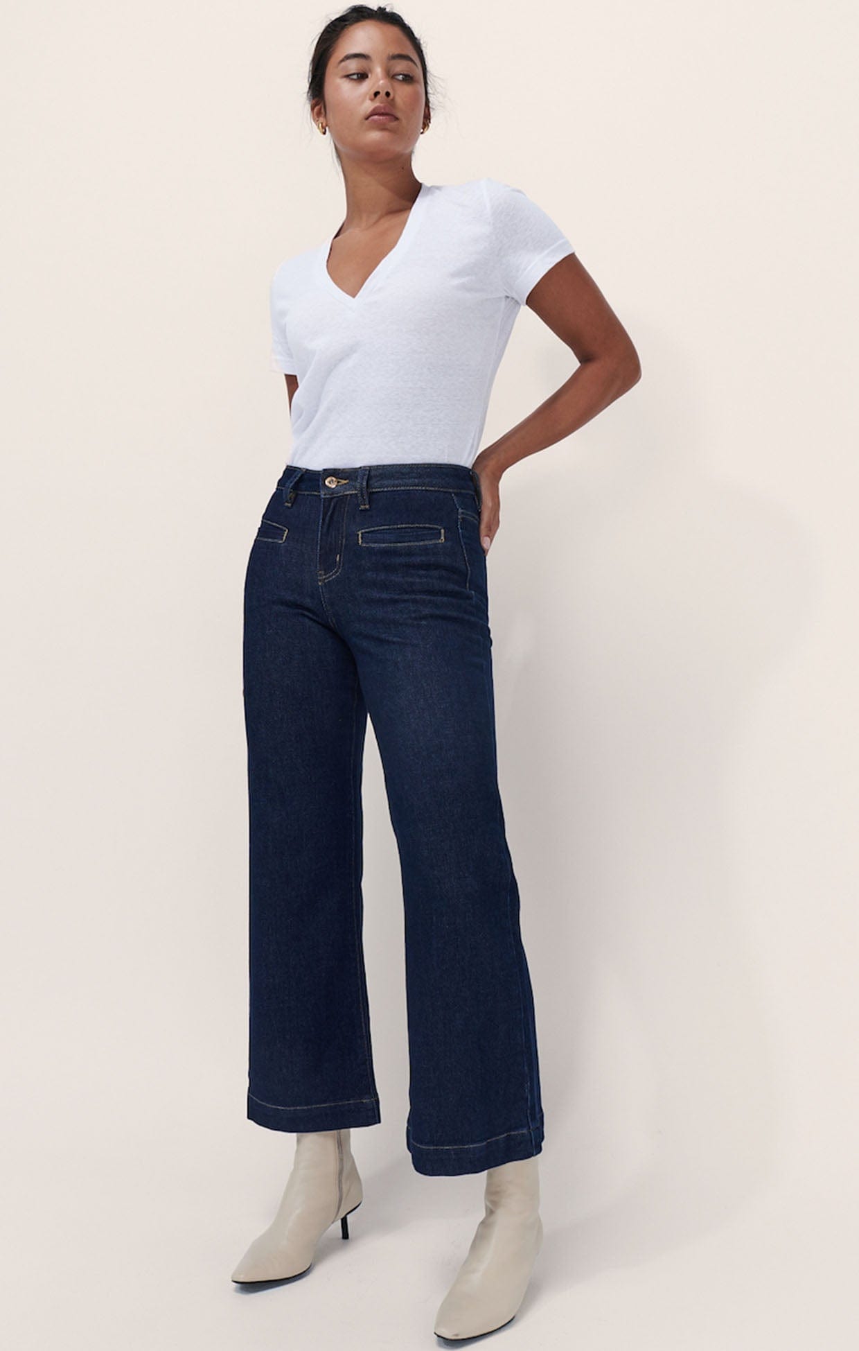 Pants FREYA WIDE LEG JEAN IN INDIGO